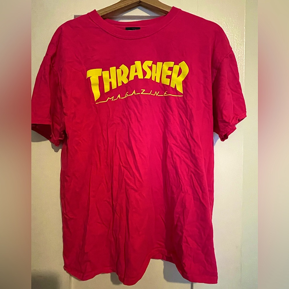 (L) Pink and Yellow Thrasher Tee